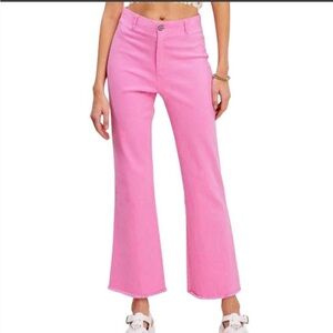 La Miel small S
LA MIEL STRETCHY PINK PANTS
Pink Flared Women Jeans